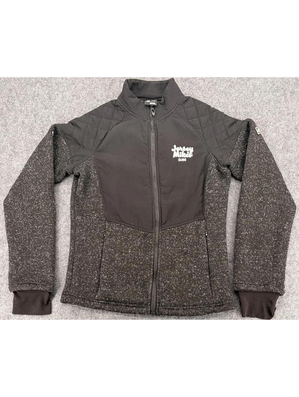 Spyder Jersey Mike's Quilted Fleece Jacket S Black Casual Activewear